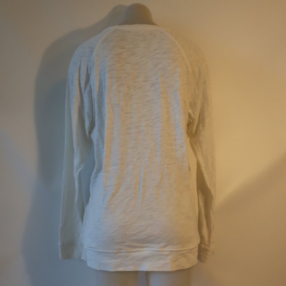 Mens Rag & Bone White Long Sleeve Chest Pocket Raglan Cotton T-Shirt M * - Picture 5 of 6